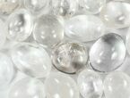 Lot: Polished Clear Quartz Pebbles - kg ( lbs) #77922-2